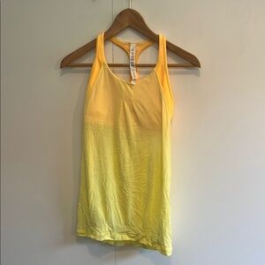 Lululemon Athletica Gold Sleeveless Tank Top